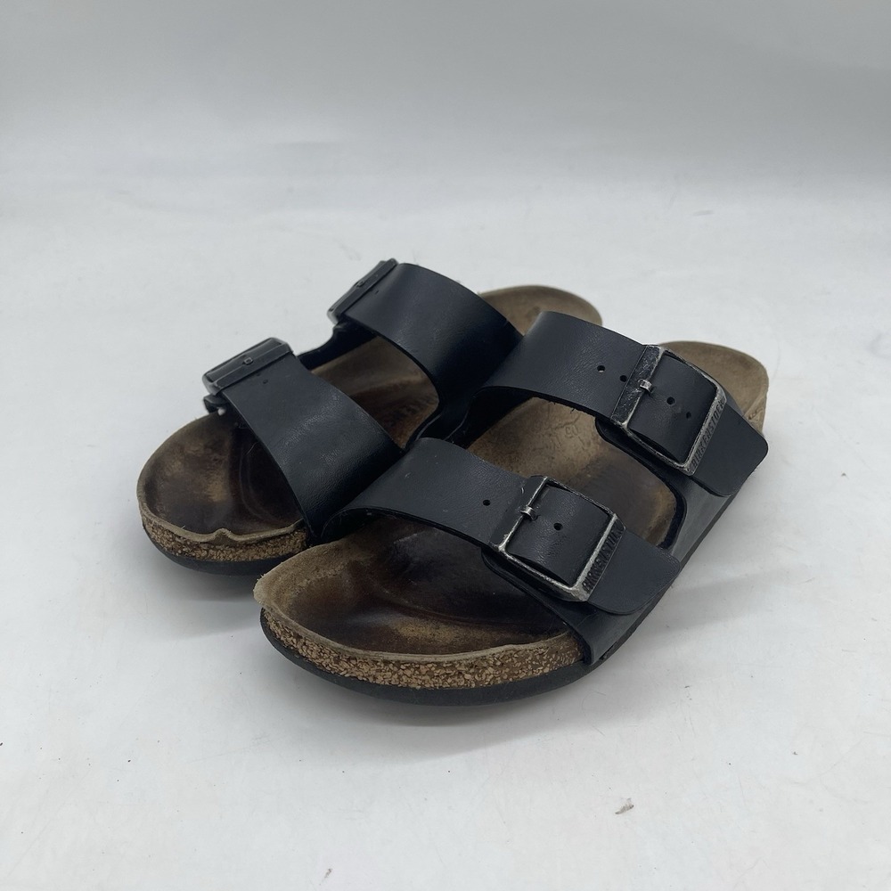 Birkenstock Sandals Womens 6 Mens 4 Brown Leather Comfortable Footbed Slides